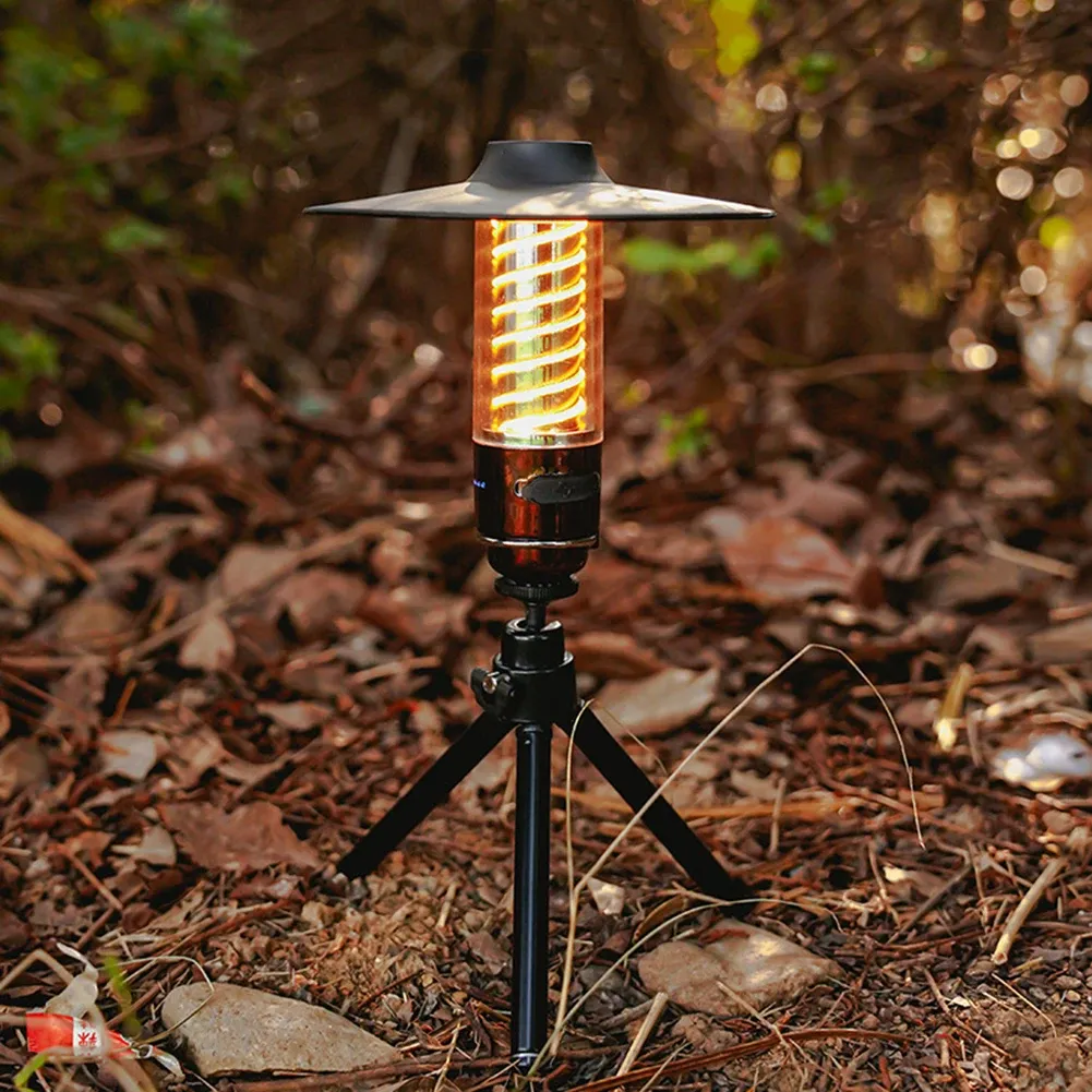 Strumenti Luce da campeggio portatile 3 Modalità di illuminazione Lanterna da campeggio USB ricaricabile con tenda impermeabile Lampade a led a led da esterno