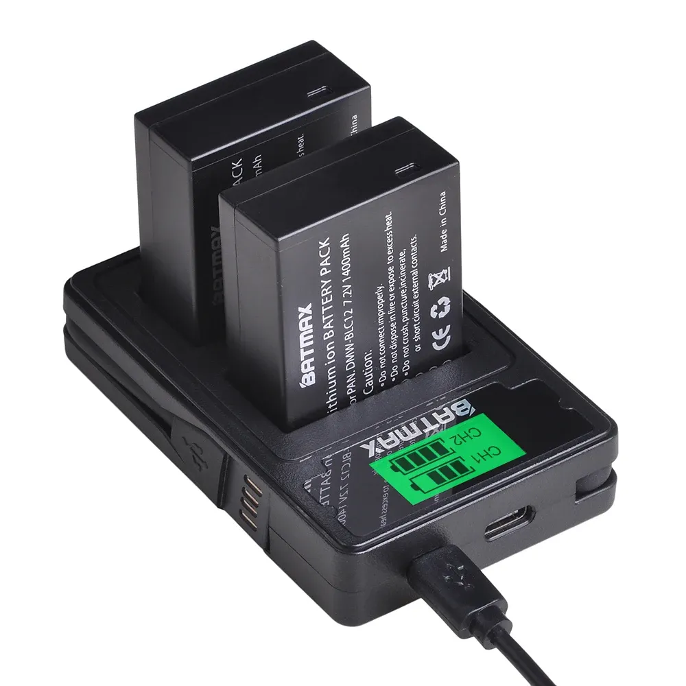 DSTE® 2x S002E Rechargeable Li-ion Battery for Panasonic Lumix DMC-FZ1
