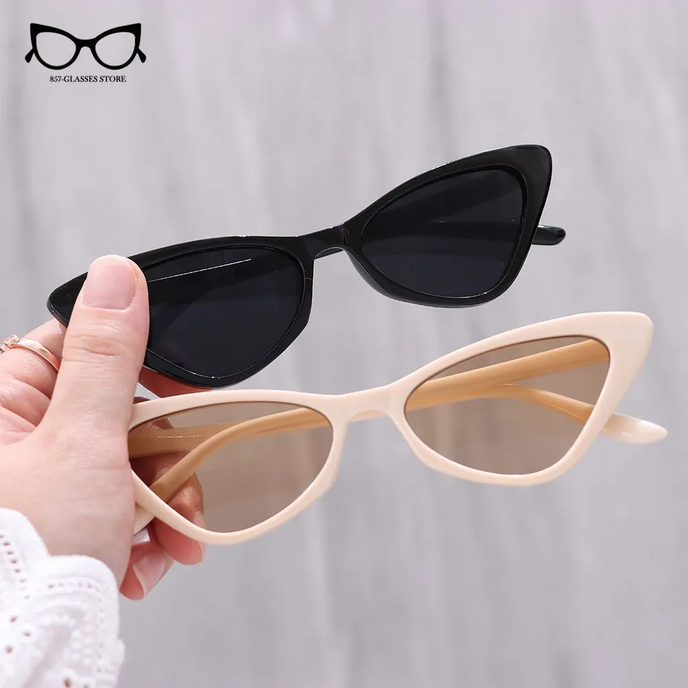 Rectangle Cateye Sunglasses Polycarbonate UV400 Polarized Retro Small Amazon.com: EASYHAUTE Cat Eye Sunglasses for Women, 90s  main image 3