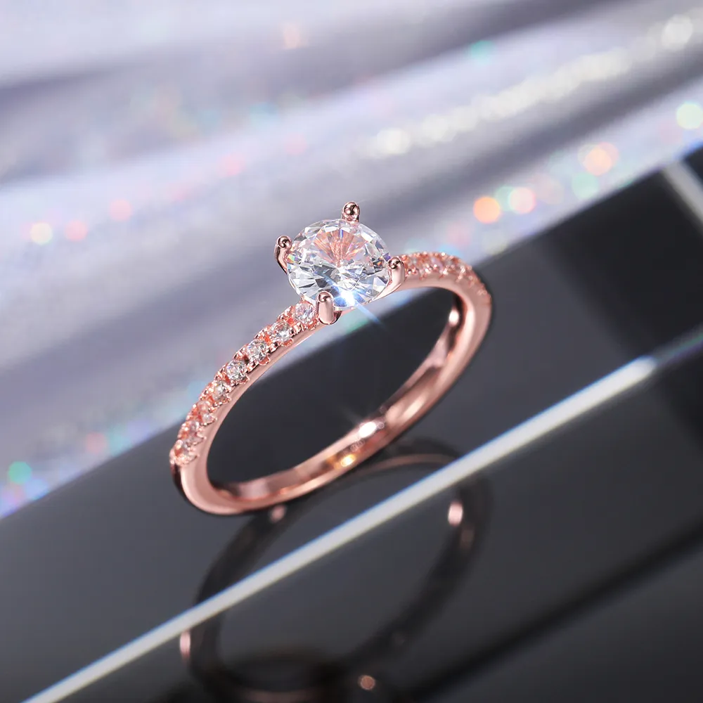 TN E ring diamond unique 9号 TJC LUXURIANT 9K Gold 1 Ct Lab-Grown 