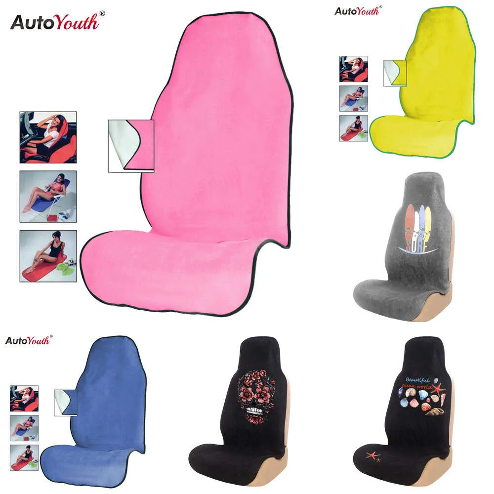 Uppgradera autoyouth sporthandduk kudde strand universal passar all bil SUV Truck Protector Pet Mat Dog Seat Cover 7 Färg