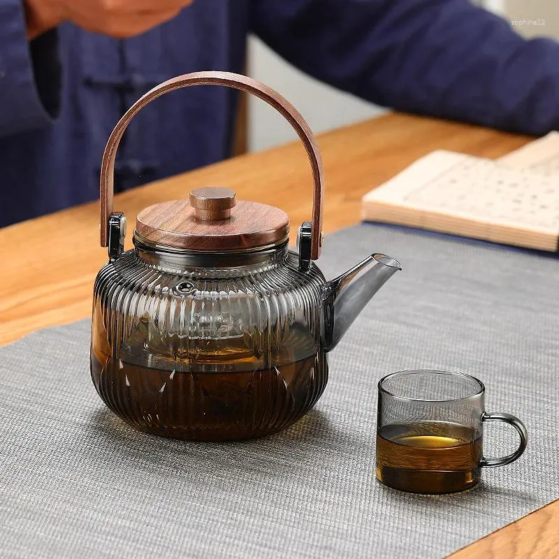 Zestawy herbaciarni 800 ml gospodarstwa domowego Wysoka temperatura odporna na elektryczne piec ceramiki na parze i gotowanie do herbaty garnka wodna
