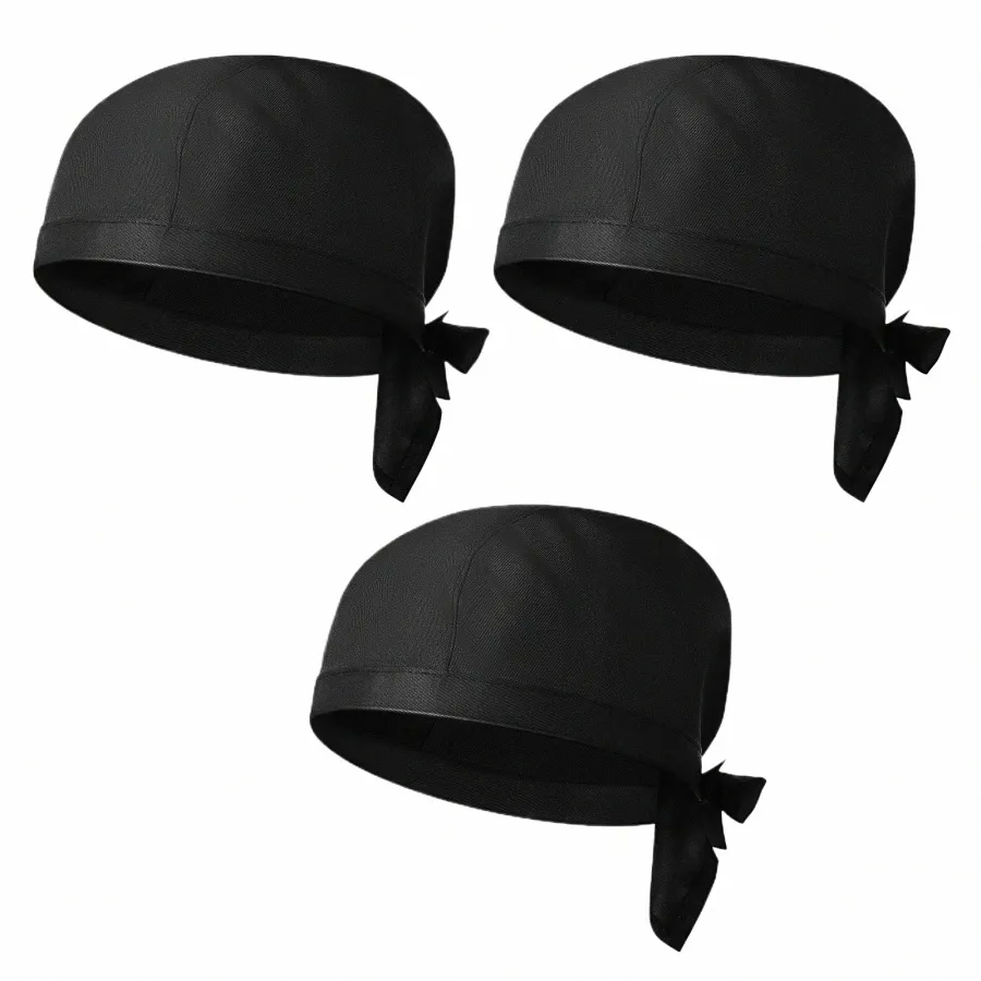 chef Hat Hats Cap Kids Women Cooking Men Elastic Adjustable Restaurant Adult Black Baker Caps Cook Head Waiter Kitchen Working d39u#