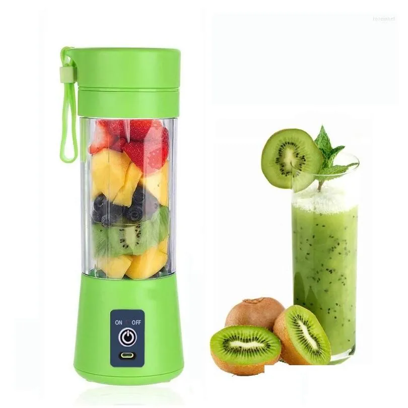 Juicers Portable Fresh Juicer Smoothie Blender Mixer Cup Portatil Licuadora Mini Mixeur Liquidificador Eletrico Espremedores Drop Deli Ot4Fi