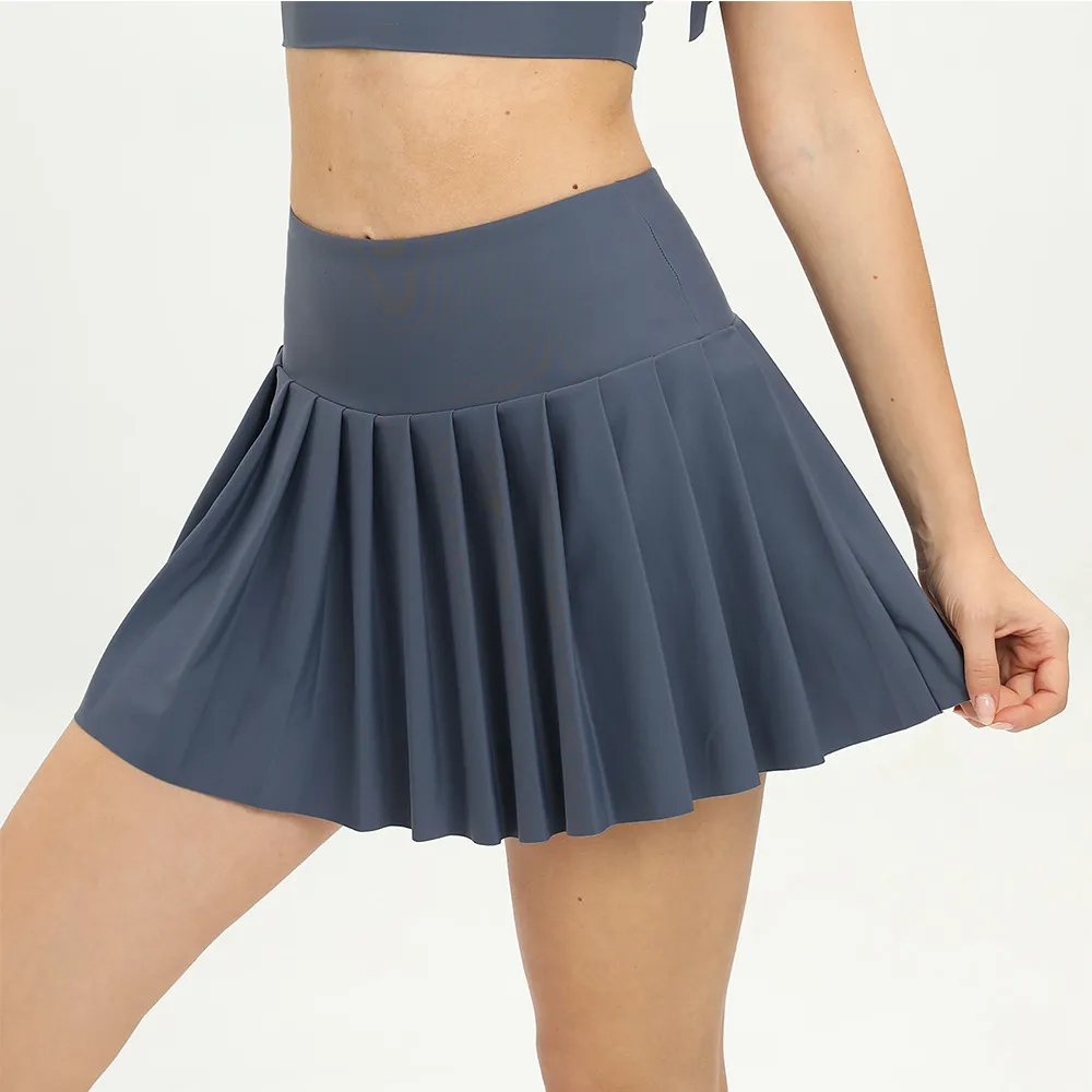 Workout Skirt For Women Athletic Pleated Design With Built In