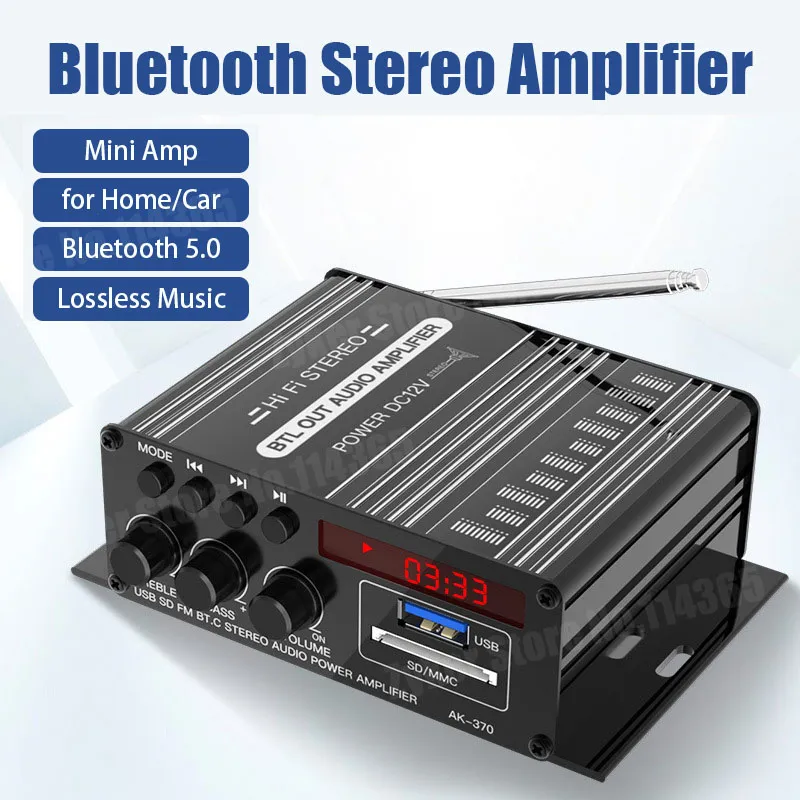 DHgate.com:12V Car Amplifier SUNBUCK AV-660BT HiFi Sound Amplificador ...