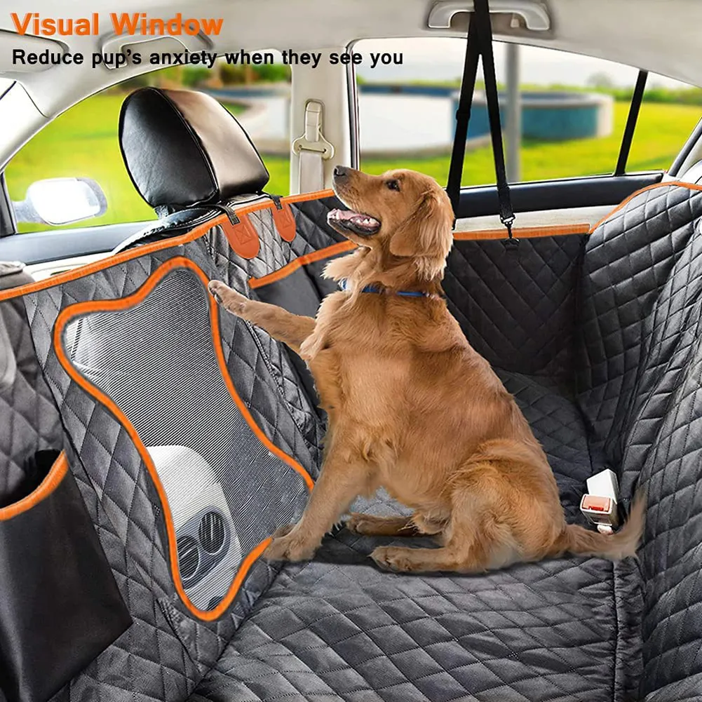 Waterproof Car Back Seat Pet Cover For Dogs And Cats - Rear Seat Protector Mat