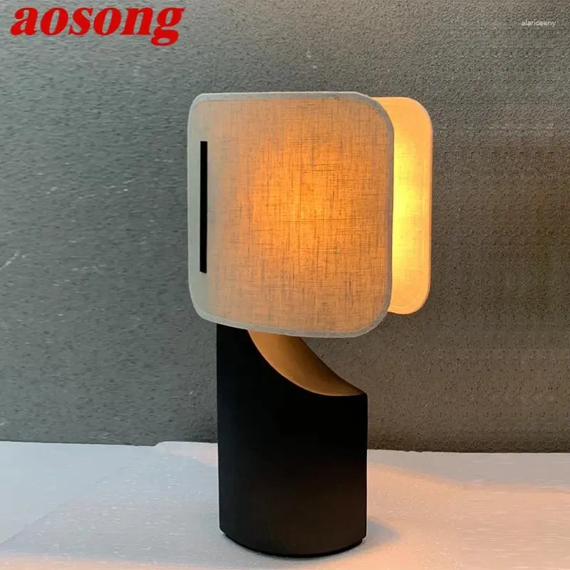 Bordslampor Aosong Modern Lights Creative Vintage LED Bedside Desk Lamp för dekor hem vardagsrummet sovrum el