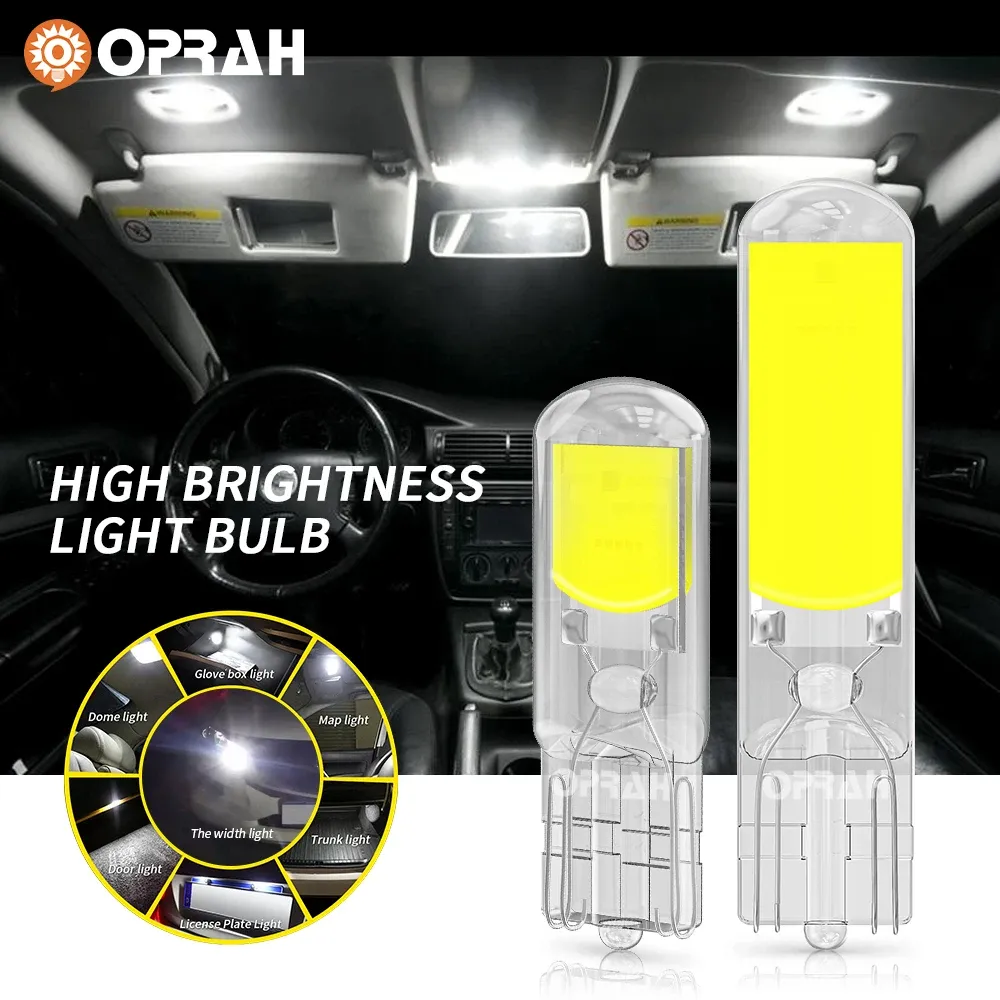 Kit 4 Lampadine LED T10 W5W CANBUS | Bianco Xenon 6000K, Super Luminose, 360 Gradi | Per Interni Auto, Targa, Luce Cortesia