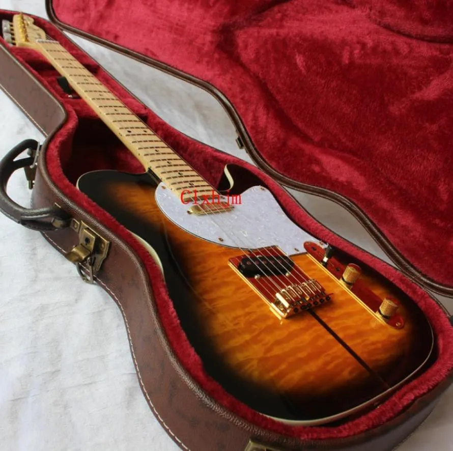 2 Sunset colorbasswood bodymaple FingerboardTUFF DOG guitarra elétrica 6 cordas guitarra elétrica com case2165392
