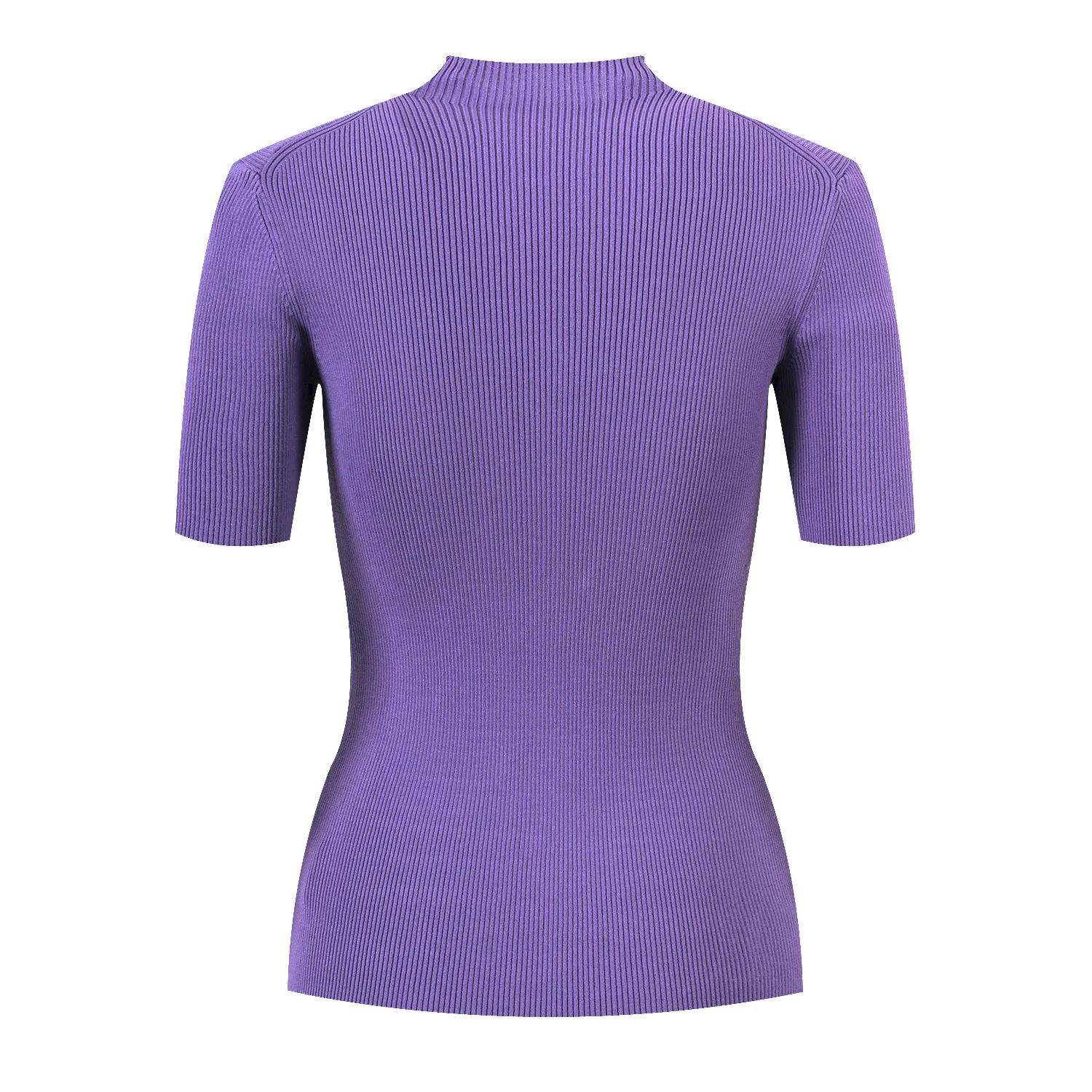 3019 2024 Runway Spring Summer Brand SAme Style Short Sleeve Purple Crew Neck Womens Clothes High Quality Womens Yl