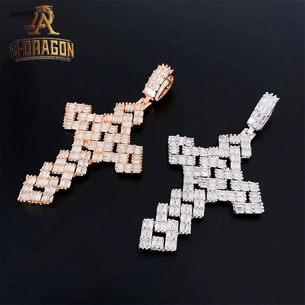 Designer smycken Hot Selling Custom Pass Diamond Tester Iced Out Rose Gold Plated Silver 925 VVS D Color Moissanite 3D Vivid Cartoon Concept Hip Hop Pendant