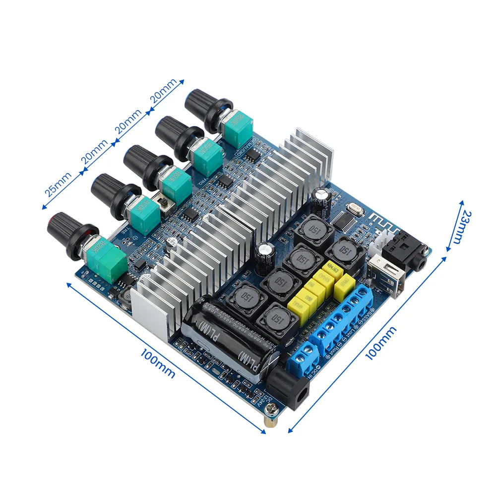 Fasizi TPA3116 2x50W 100W 2.1 Dual Channel Endstufe Kanal Digital Subwoofer Leistungsverstärker Board DC 12V-26V