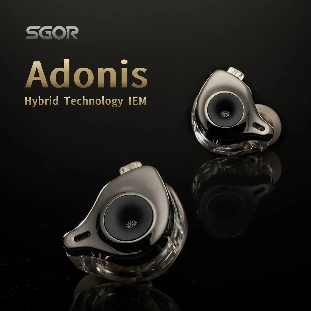Écouteurs Sgor Adonis 1DD + 1BA Hybrid Technology Écouteurs dans le moniteur d'oreille Hifi Super Bass Earbuds High Sound Quality Music Clehphones Venus
