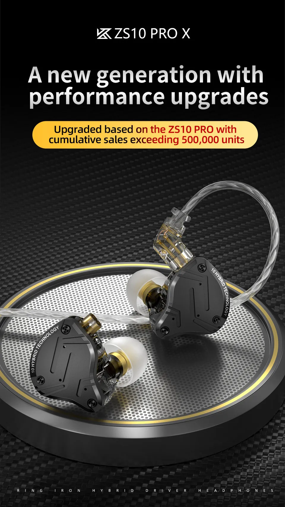 NEW Linsoul KZ EDX Pro X In Ear Earphone, Single Dynamic Driver Hifi I Ear Monitor With