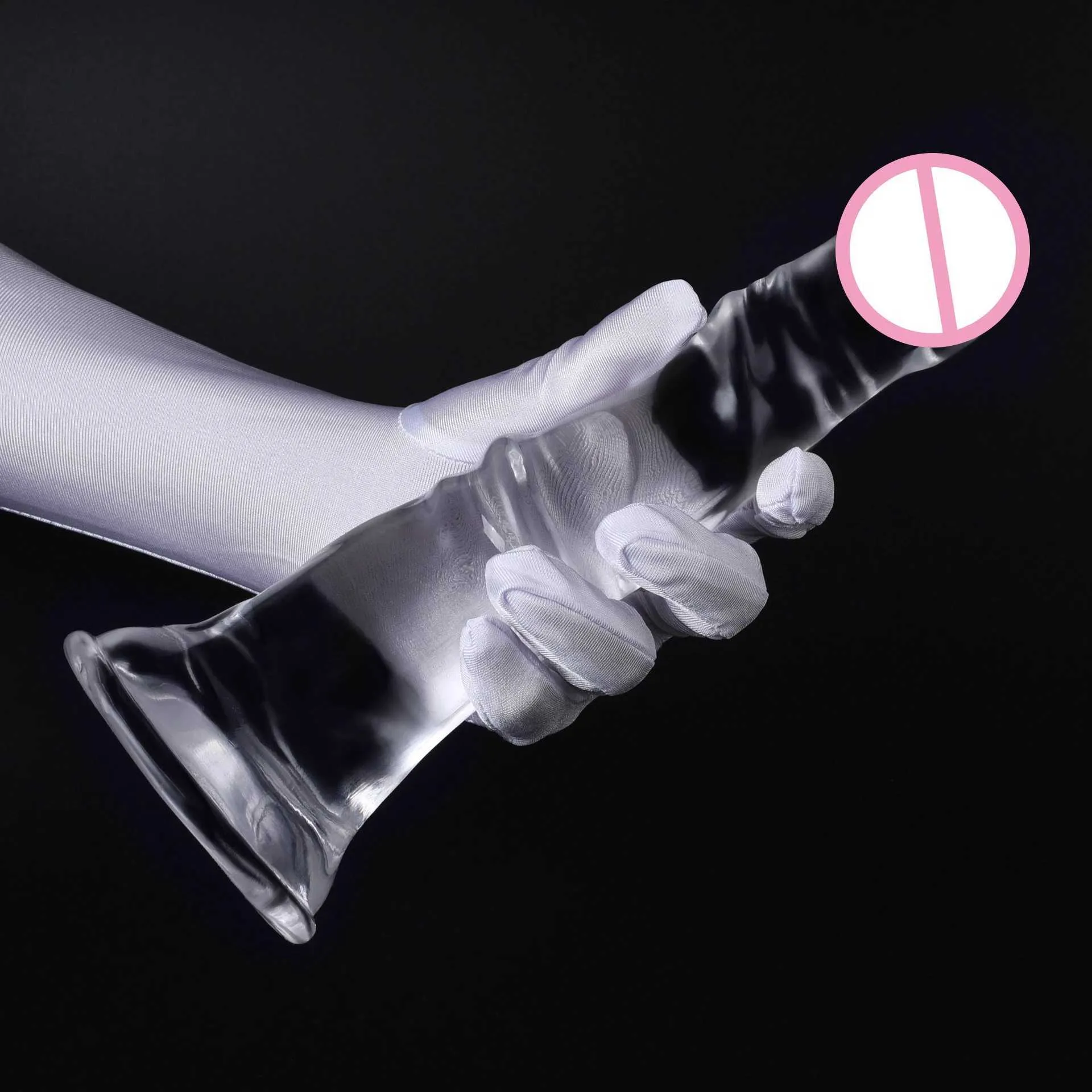 Transparent Dildo with Suction Cup Base Large Thick Simulation Penis Female Sex  Toy from Dhgate Dildos/Dongs