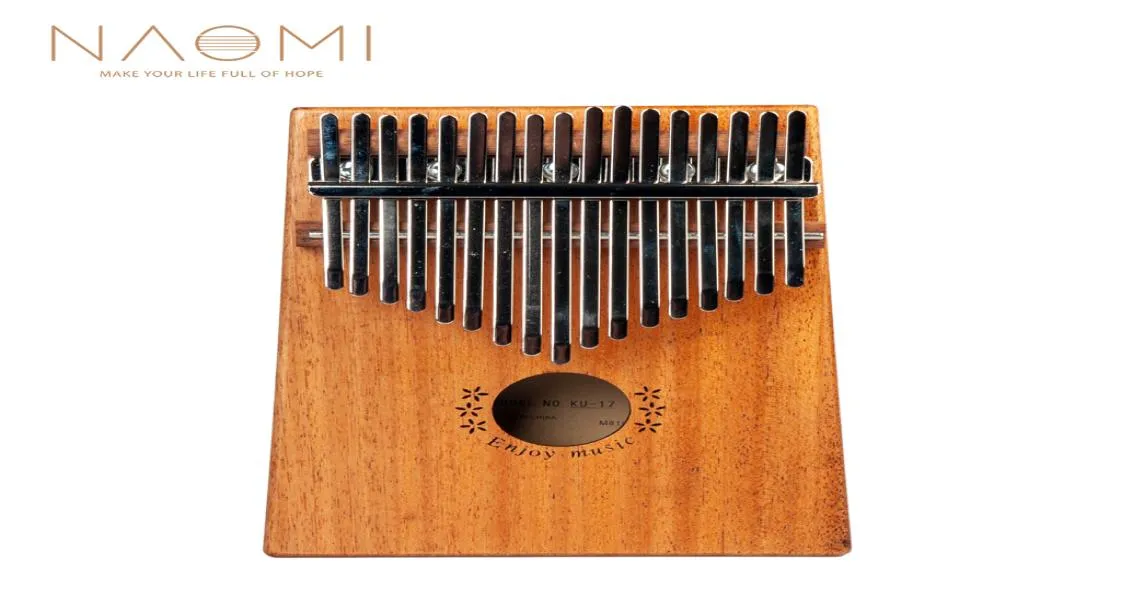 NAOMI 17 touches Kalimba pouce Piano pouce doigt Piano 17 touches Sapele bois Instrument de musique New5142600