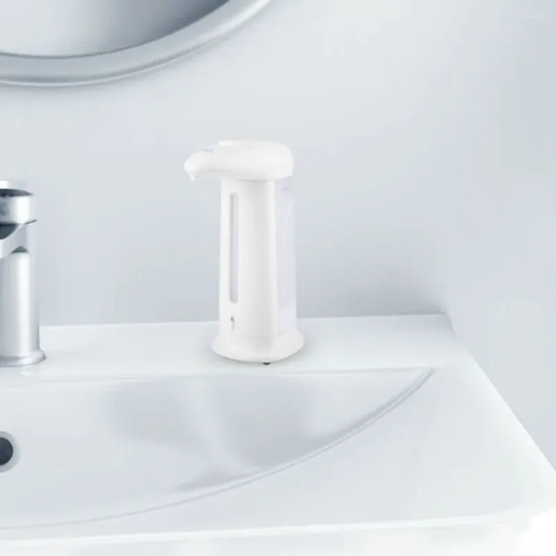 Dispensador de sabão líquido 1pc Recarregável bomba de espuma automática sem toque para chuveiro de banheiro