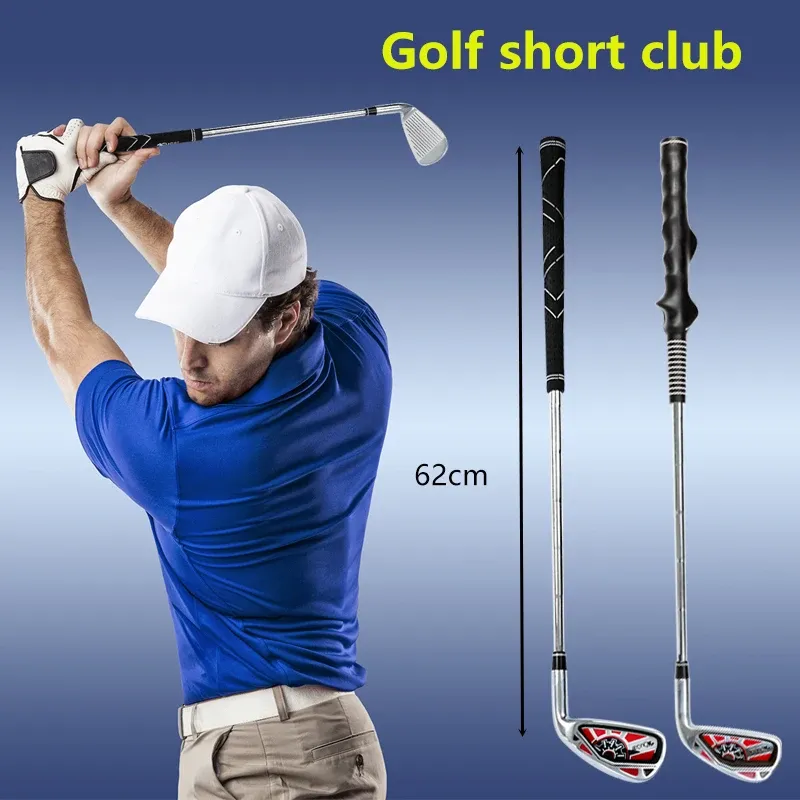 Kulüpler TTYGJ Golf Kısa Kulüp No.7 Demir Kapalı Salıncak Uygulama Kulübü 62cm Çelik Kulüp Vücut Şekli Düzeltme Kavruğu