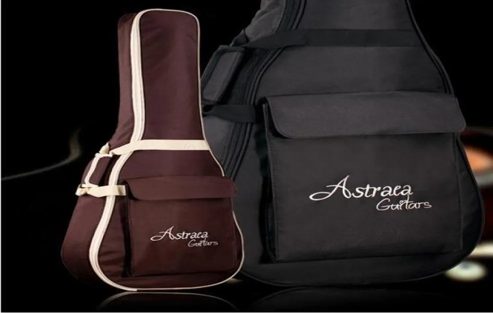 Deluxe Brown Black 40quot 41quot Acoustic Guitar Bag 600D Nylon Oxford Guitar Soft Case Gig Bag Wholes8603532