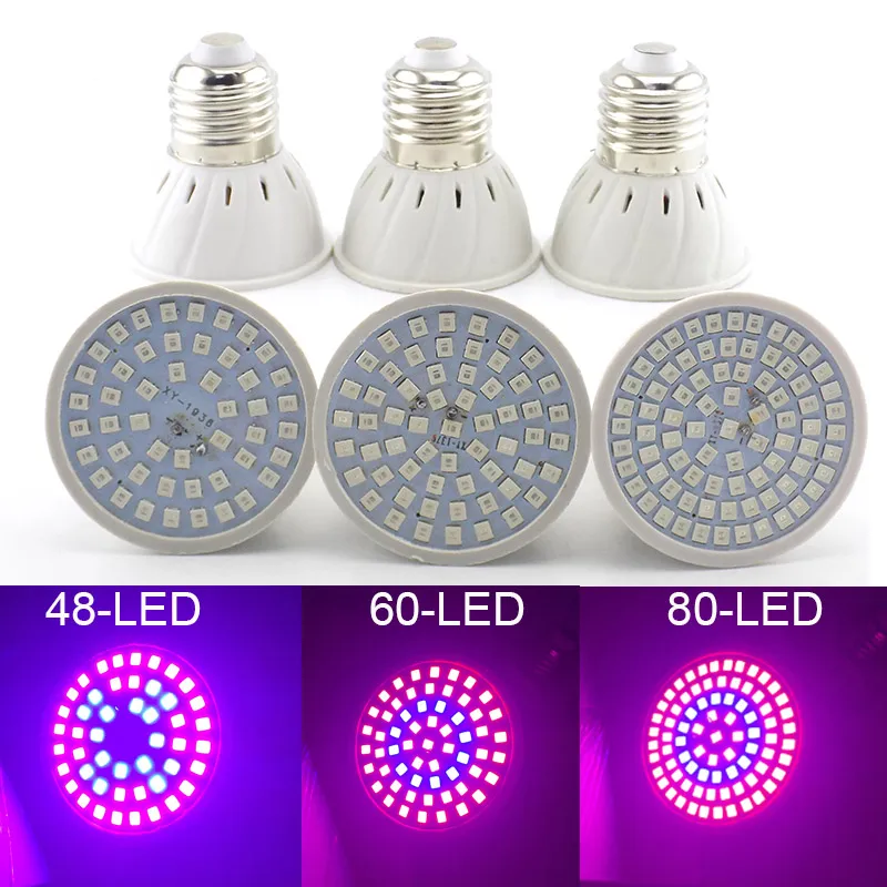 LED Plant Grow Light Full Spectrum Flower Growing Sunlight Phyto Lamp ...