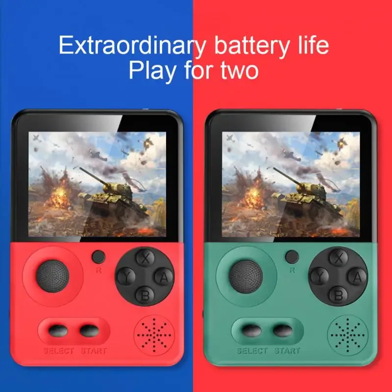 Console De Jeu Portable Rétro Avec 500 Jeux Intégrés - Écran 3,5 Pouces, Batterie 1200 MAh - Pour 2 Joueurs, Connexion TV Incluse