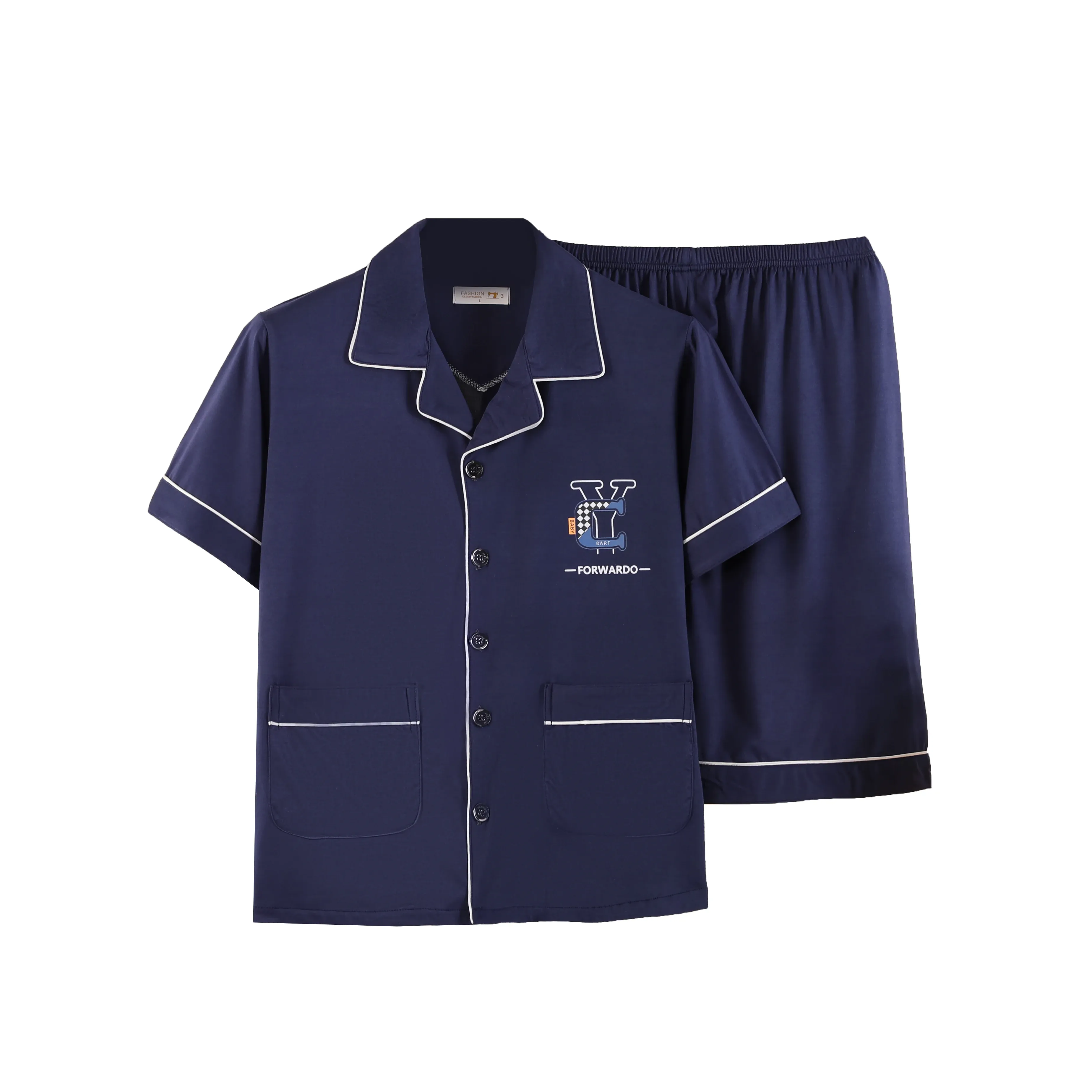 【本物保証】 Cotton DHgate.com:Summer Mens Top Sleeve Short Set, Pajama Clothing