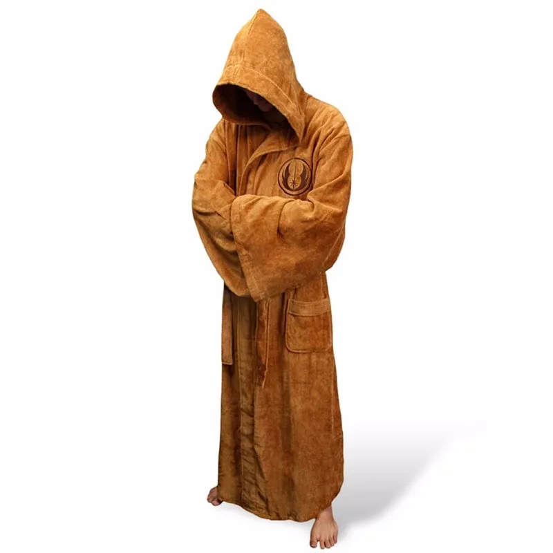 Mens Hooded Flannel Robe Thick Polyester Dressing Gown Long Bathrobe Winter  Homewear from Dhgate Snorkels & Sets - price 99.15