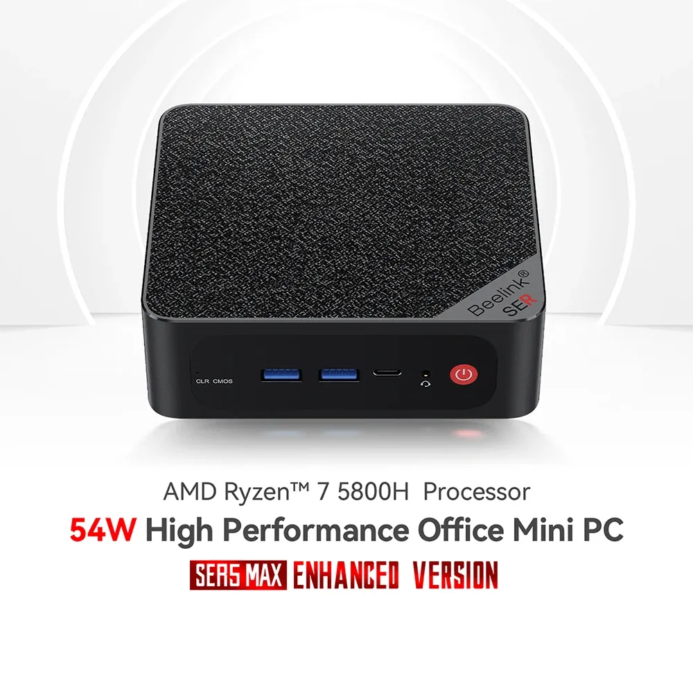 Beelink SER5 Max Mini PC: Ryzen 7 5800H, 16GB RAM, 500GB SSD