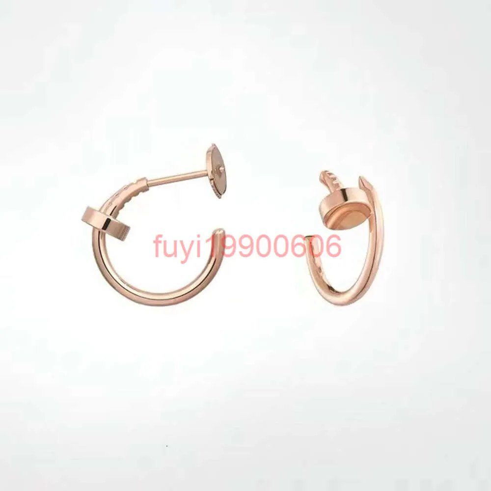 Boucle d'oreille clou designer pour femmes boucles d'oreilles dames 925 argent 18K clous dorés contre-qualité avec boîte cadeau d'anniversaire 004