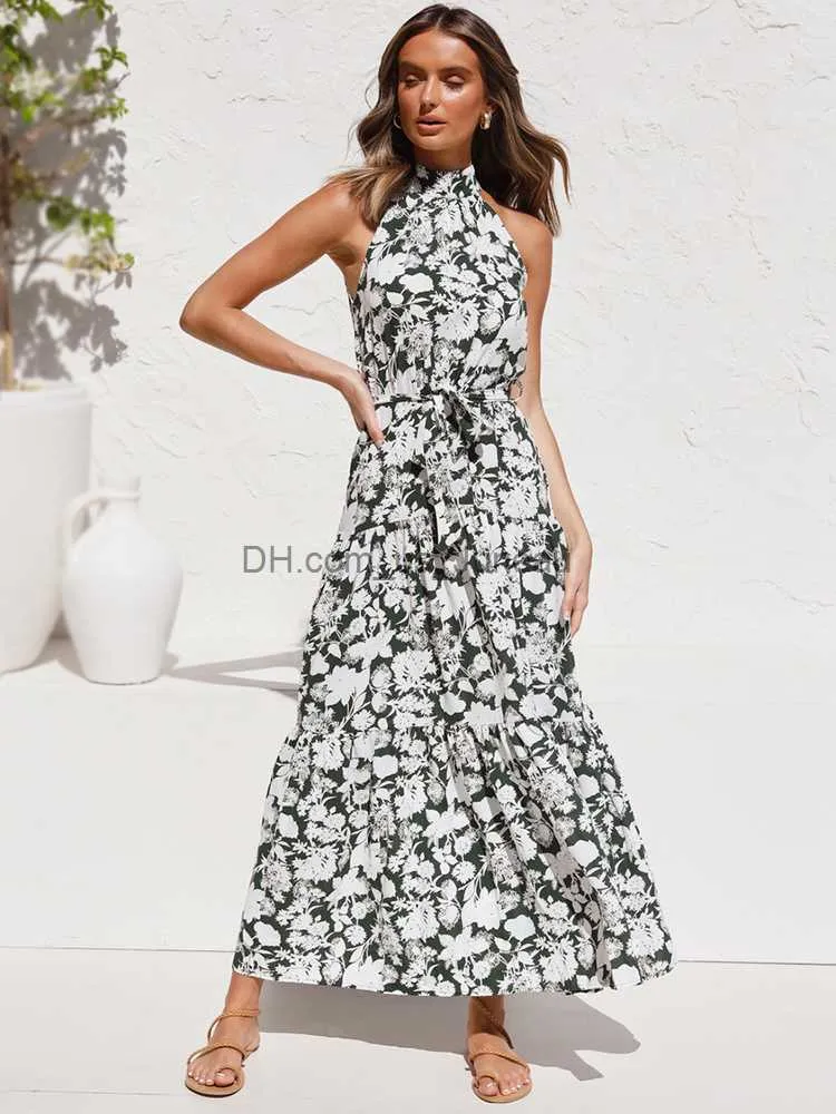 solid maxi dress Ruffneck Maxi Dress