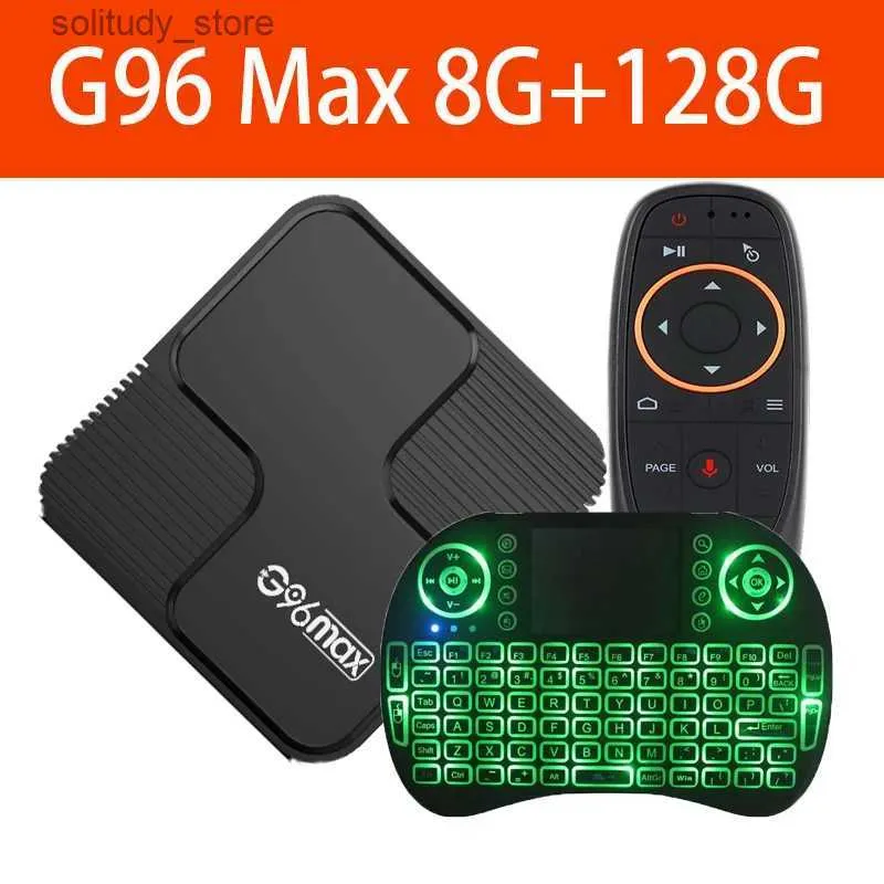 Set Top Box 2024 G96 Max TV box Android 12 H618 chipset set-top box supports dual WiFi 2.4G 5G BT 8GB 32GB 64GB 128GB intelligent fast media player Q240330