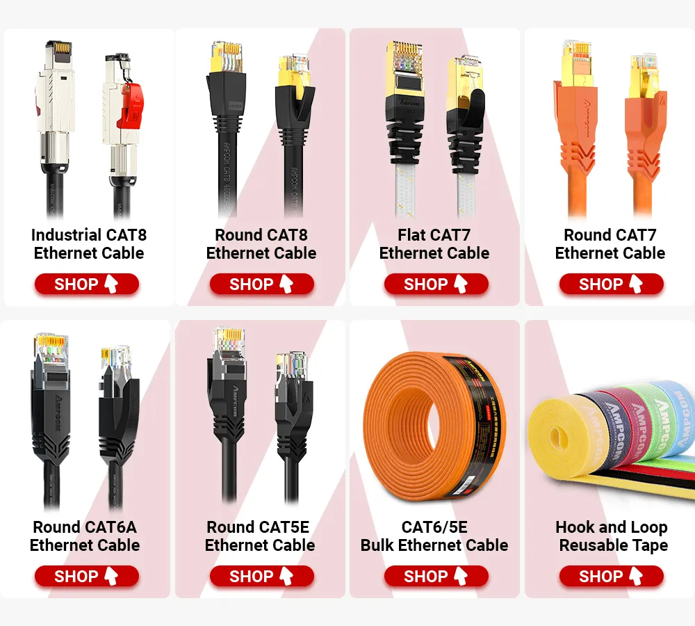 DHgate.com:AMPCOM Cat6 Ethernet Cable (24AWG) - UTP CAT 6 RJ45 Network ...