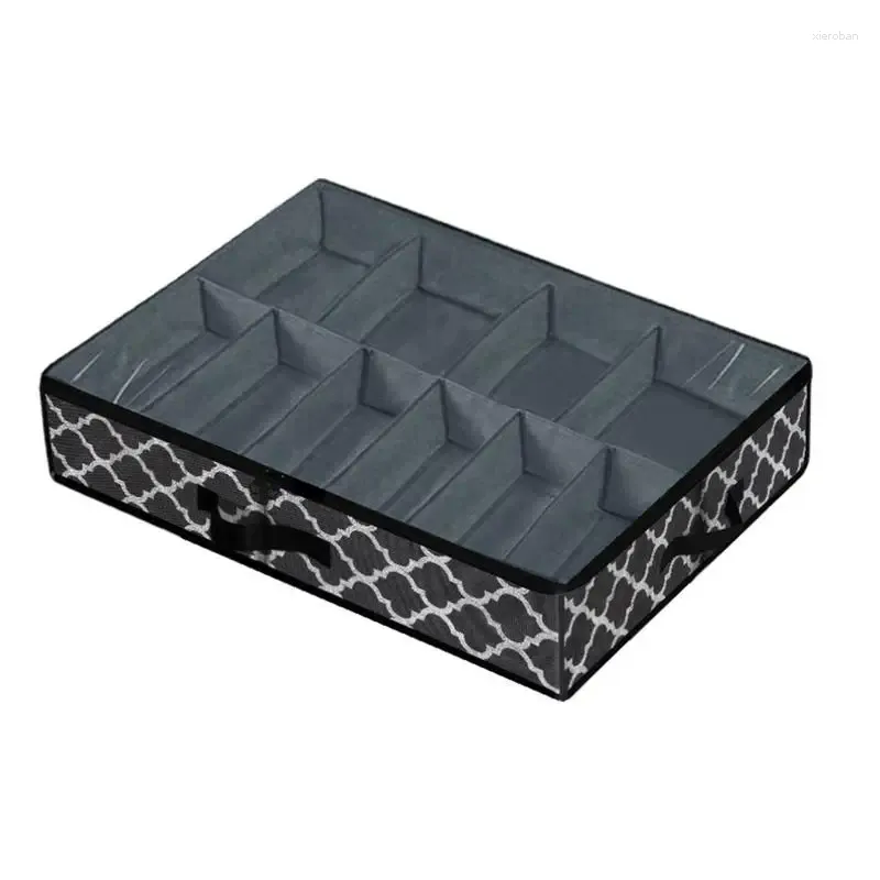 Storage Bags Shoe Under Bed Non-Woven The Bins Shoes Container Box With Clear Cover See Through Window Bag