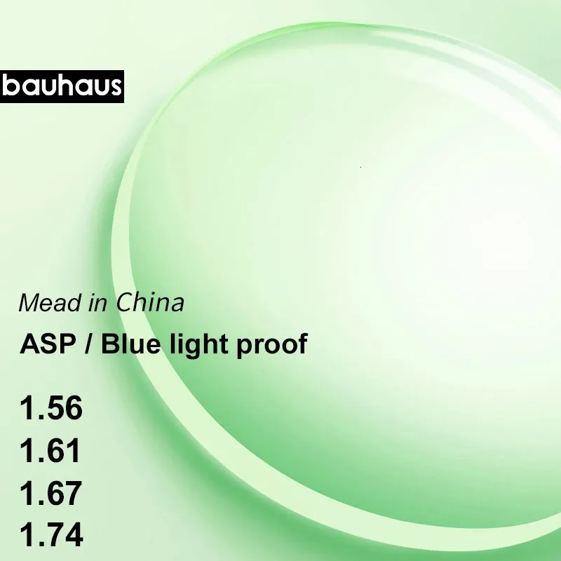 Asferische anti-blauw licht op recept glazen lenzen stralingsbescherming UV beschermt anti-straling 240320