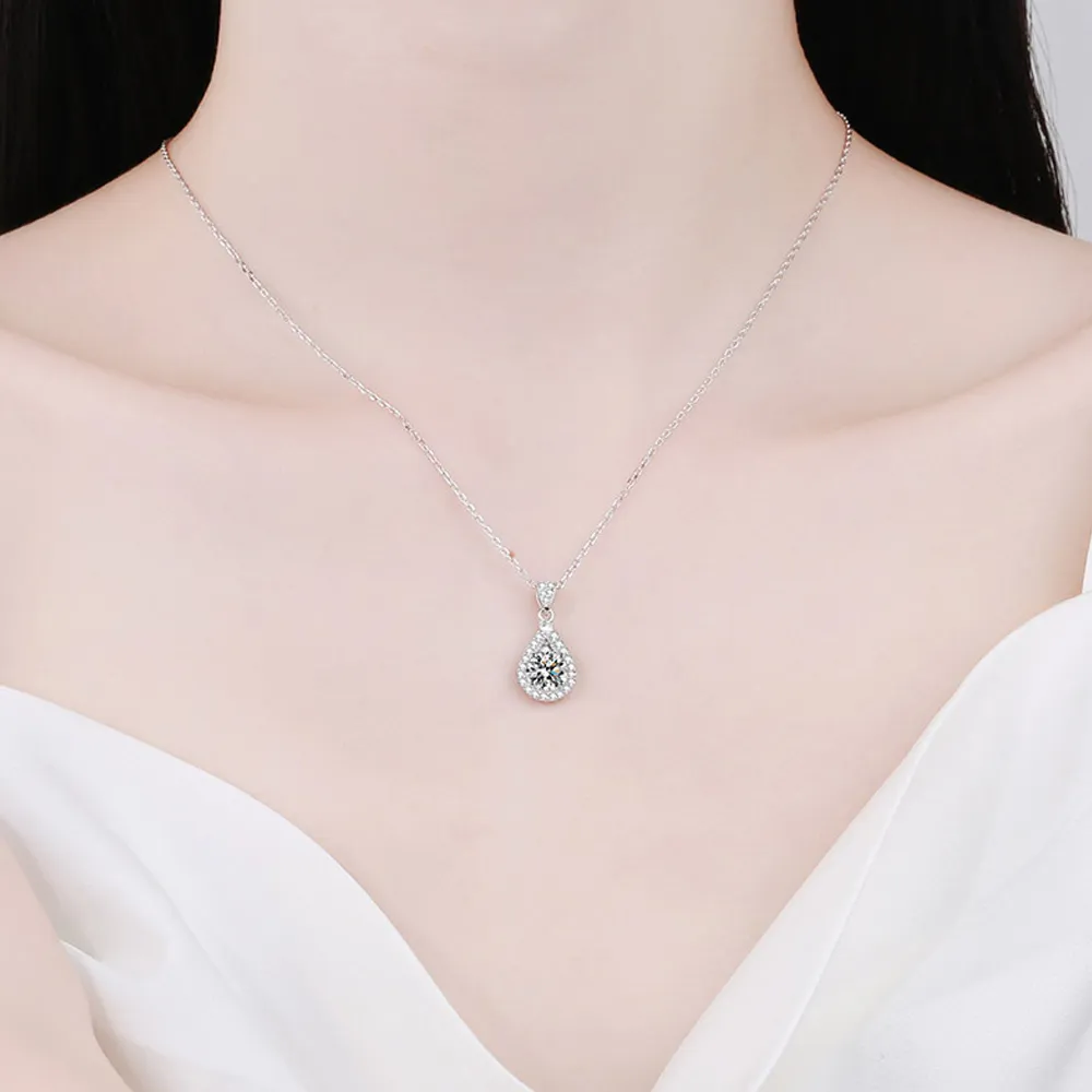 ネックレス・ペンダント TATIANA Silver 925 moissanite 1 carat