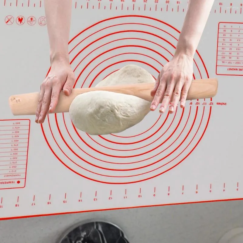 Placemats Kneden Deeg Mat Siliconen Non-stick Gebak Pad Vel Pizza Rollen Keuken Koken Gadgets Grote Maat bakken