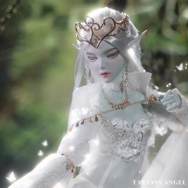 DHgate.com:2024JOYBJD Nimun 1/4 BJD Doll, Pure White Snow