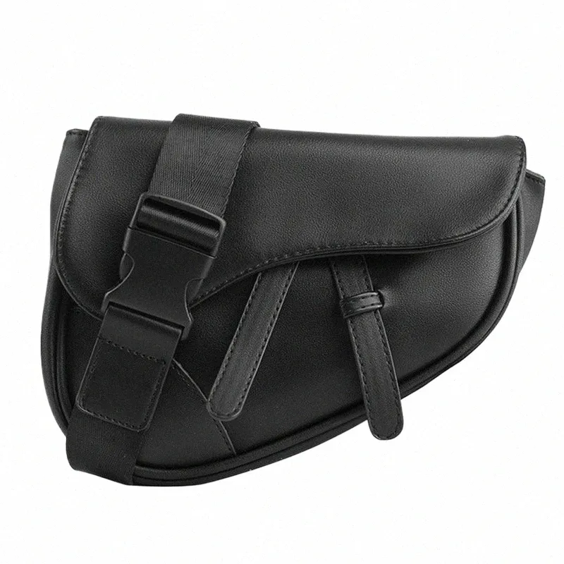 Frauen Mini Tasche Schwarz Leder Handtasche Männer Schulter Kleine Tasche Fi Sattel Tasche Menger Taschen Männliche Handtaschen Casual Crossbody x0S6 #