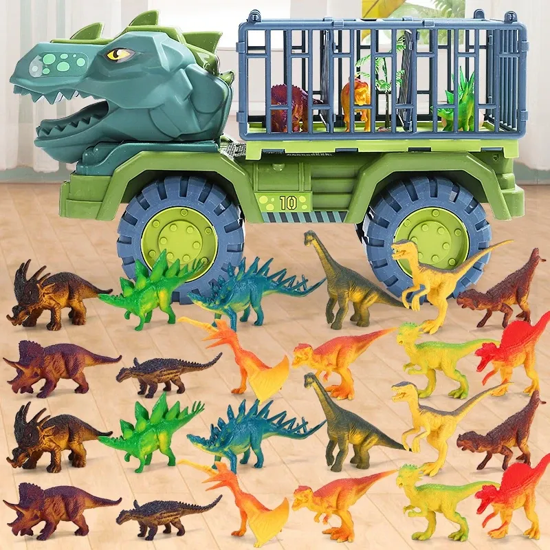 Save Big on Bulk Toy Dinosaur Car Kids Dinosaur Car Toy Big Size Dinosaur  Transport Cars For Boys Jurassic World Game Interactive Montessori Toys For 