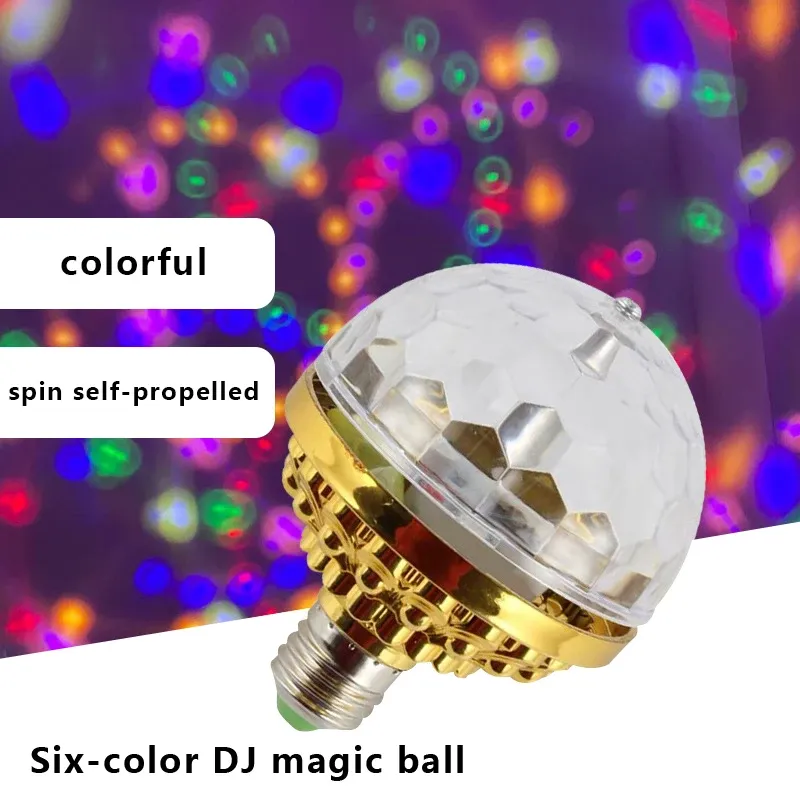 Colorido girating ball light disco girlating ball bulbo bola bola rgb estágio led light Family Room Party Efeito Lâmpada de atmosfera