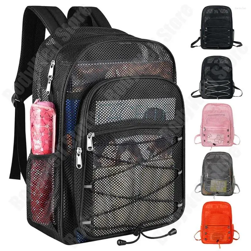 Zaino Borsa da allenamento fitness in rete Borse da scuola universitarie traspiranti Zaini per notebook Mochila Resistenti all'usura per gli sport all'aria aperta