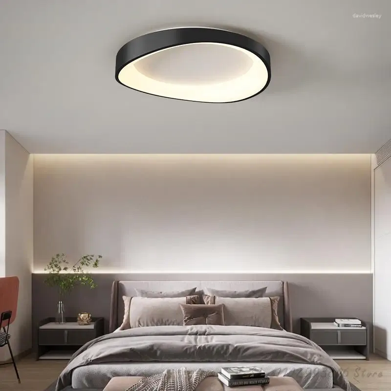 Plafondverlichting Moderne LED-verlichting voor woonkamer Slaapkamer Studeerkantoor Ronde glanslamp met afstandsbediening Dimmen