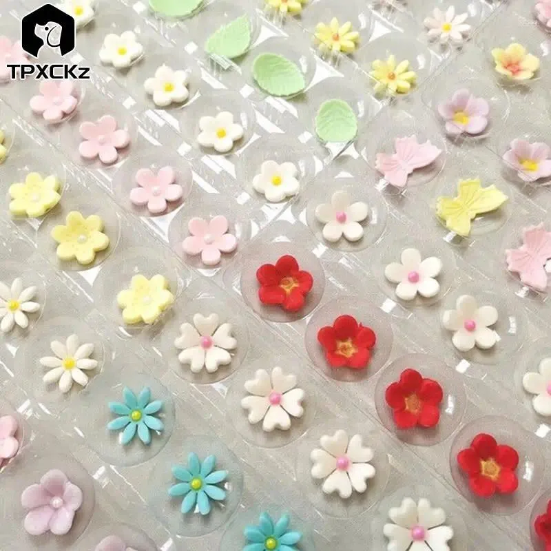 Baking Moulds High-quality 15 Holes Cake Fondant Sugar Flower Drying Rack Petal Shaping Tray Transparent Plastic Mould Decorating Tools