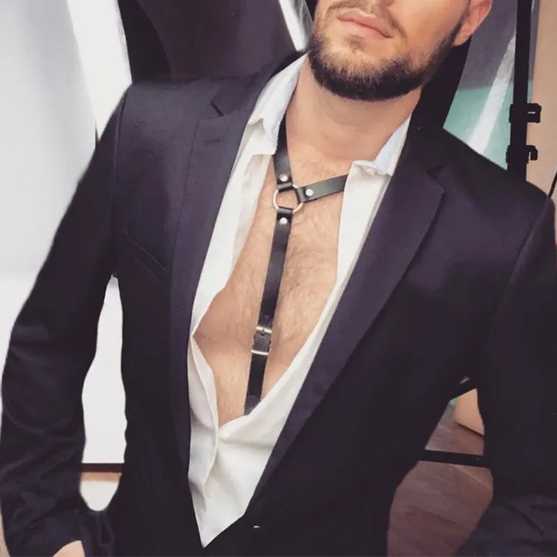 Sissy Men Faux Leather Suspenders Sexy Men's Suits Decor Temptation Bottoms Uniforms Party Hot Dance Halter Top Gay Accessories Sissy Men Faux Leather Suspenders Sexy Men's Suits Decor Temptation Bottoms Uniforms Party Hot Dance Halter Top Gay Accessories