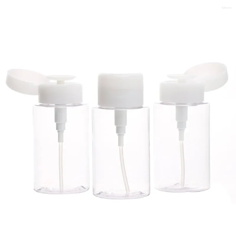 Bouteilles de rangement 4 pièces distributeur de savon pour les mains bouteille de voyage pour démaquillant articles de toilette maquillage distribution blanche