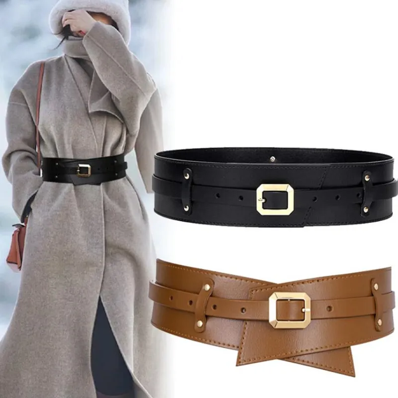 New Women Wide Belt High Quality Genuine Leather Belts  display picture 1