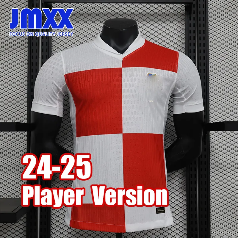 JMXX 24-25 Chorwacja piłka nożna Home Away Away Pre Match Mens Mundurs Jersey Man Football Shirt 2024 2025 Wersja gracza