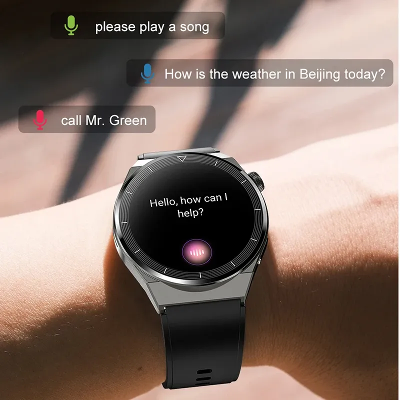 DHgate NFC Smart Watch for Men GT3 Pro AMOLED HD Screen Heart Rate Monitor Bluetooth Calling IP68 Waterproof Sports Fitness Smartwatch Sports Outdoors