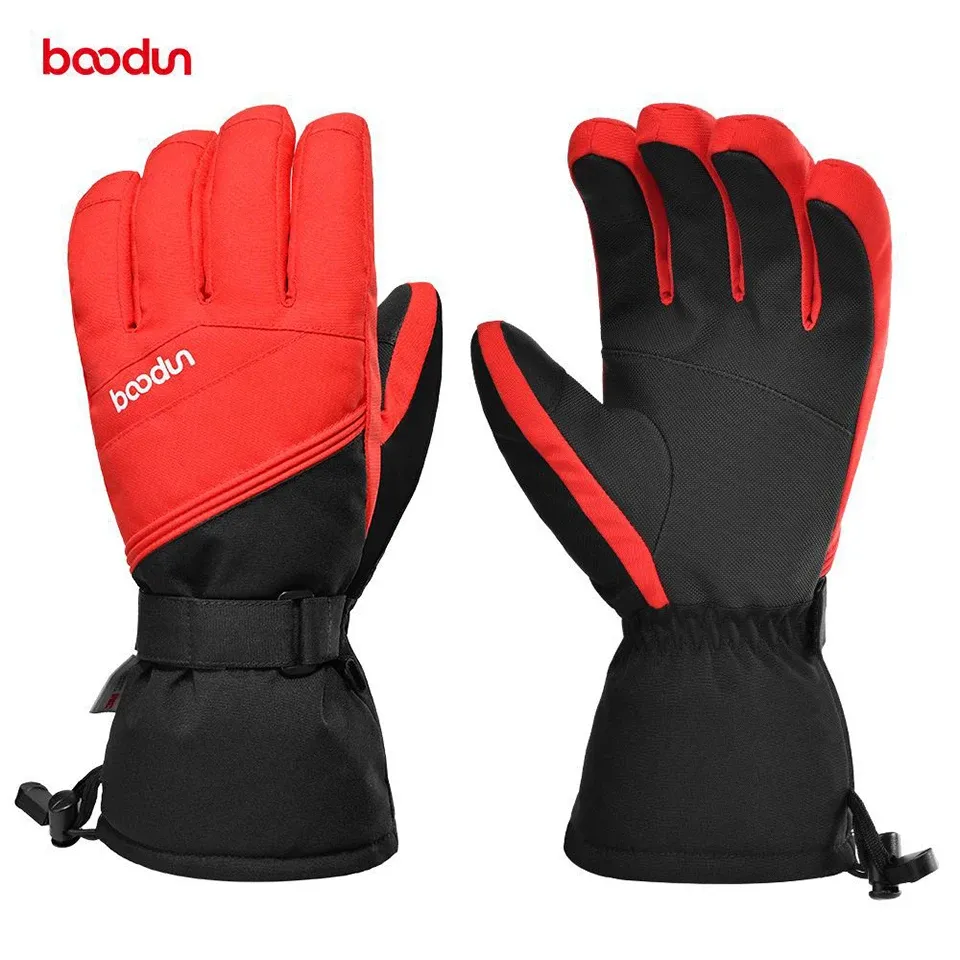 Перчатки Boodun профессиональные лыжные перчатки сенсорный экран флисовые зимние теплые перчатки для сноуборда водонепроницаемые мотоциклетные термозимние перчатки